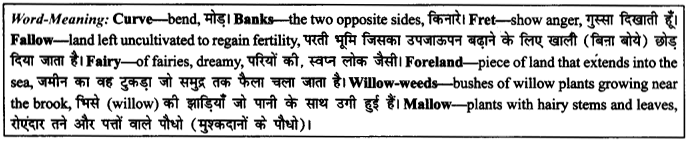 NCERT Solutions for Class 9 English Literature Chapter 6 The Brook Para Phrase Q5