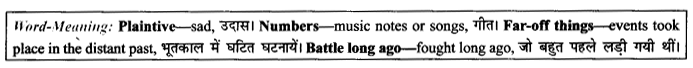 NCERT Solutions for Class 9 English Literature Chapter 8 The Solitary Reaper Paraphrase Q5