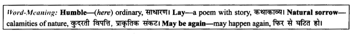 NCERT Solutions for Class 9 English Literature Chapter 8 The Solitary Reaper Paraphrase Q6