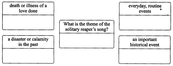 NCERT Solutions for Class 9 English Literature Chapter 8 The Solitary Reaper Q5