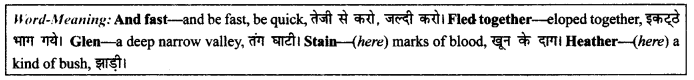 NCERT Solutions for Class 9 English Literature Chapter 9 Lord Ullins Daughter Paraphrase Q3
