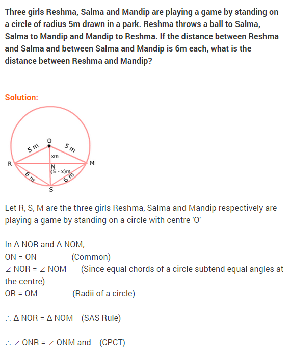 NCERT Solutions for Class 9 Maths Chapter 10 Circles Ex 10.4 A10