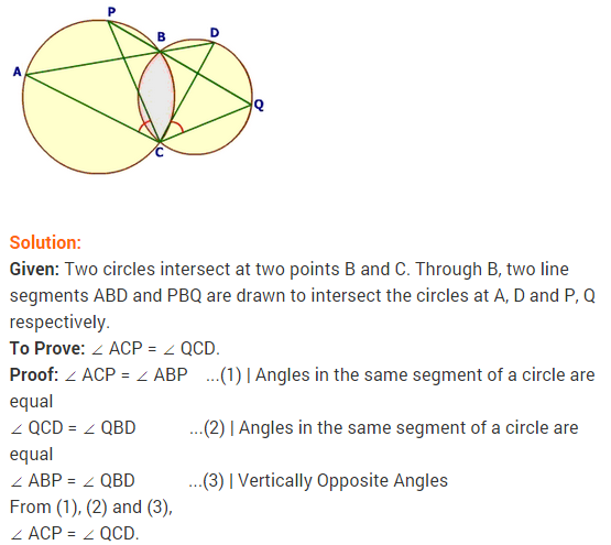 NCERT Solutions for Class 9 Maths Chapter 10 Circles Ex 10.5 A9