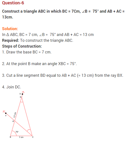 NCERT Solutions for Class 9 Maths Chapter 11 Constructions Ex 11.2 Q6