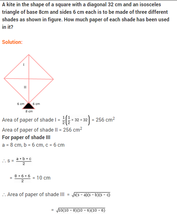 NCERT Solutions for Class 9 Maths Chapter 12 Heron's Formula Ex 12.2 A7