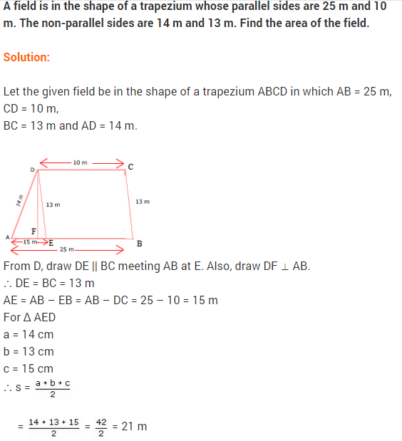 NCERT Solutions for Class 9 Maths Chapter 12 Heron's Formula Ex 12.2 A9