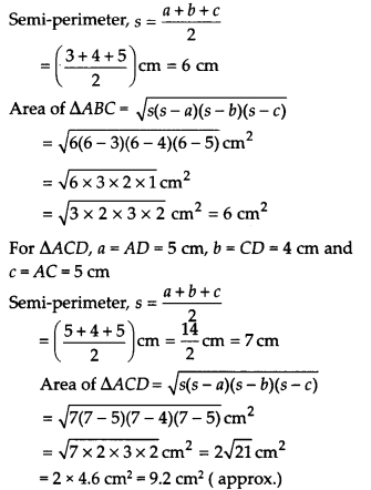 NCERT Solutions for Class 9 Maths Chapter 12 Heron's Formula Ex 12.2 Q2.1
