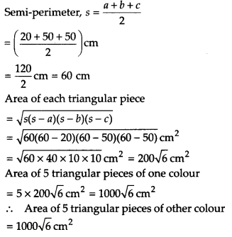 NCERT Solutions for Class 9 Maths Chapter 12 Heron's Formula Ex 12.2 Q6.1