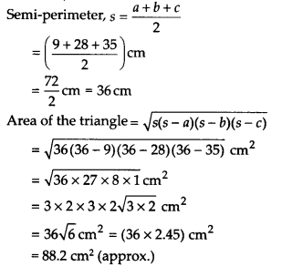 NCERT Solutions for Class 9 Maths Chapter 12 Heron's Formula Ex 12.2 Q8.1