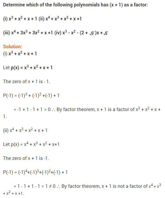 NCERT Solutions for Class 9 Maths Chapter 2 Polynomials Ex 2.4 Q13