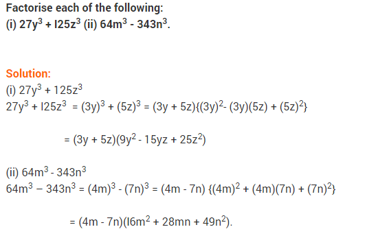 NCERT Solutions for Class 9 Maths Chapter 2 Polynomials Ex 2.5 q10
