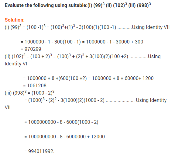 NCERT Solutions for Class 9 Maths Chapter 2 Polynomials Ex 2.5 q7