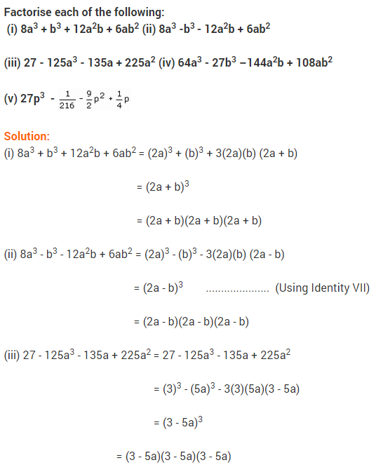 NCERT Solutions for Class 9 Maths Chapter 2 Polynomials Ex 2.5 q8