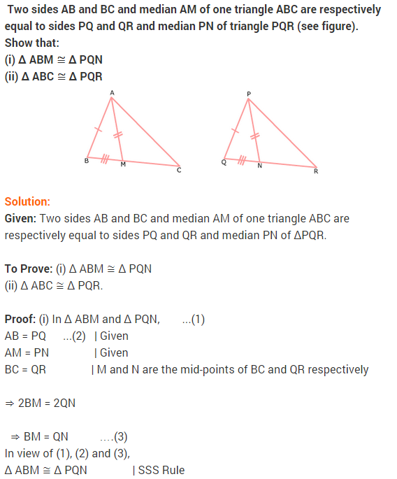 NCERT Solutions for Class 9 Maths Chapter 7 Triangles Ex 7.3 q3