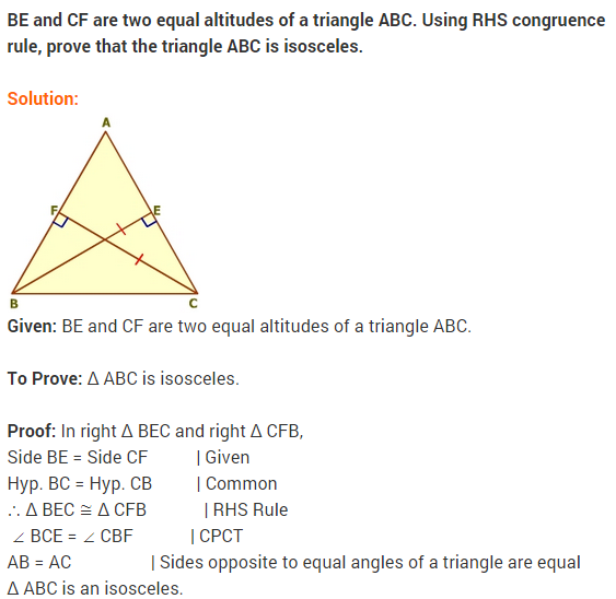 NCERT Solutions for Class 9 Maths Chapter 7 Triangles Ex 7.3 q4
