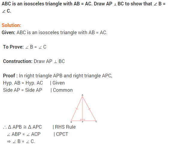 NCERT Solutions for Class 9 Maths Chapter 7 Triangles Ex 7.3 q5