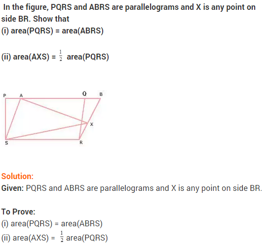 NCERT Solutions for Class 9 Maths Chapter 9 Areas of Parallelograms and Triangles Ex 9.2 A5
