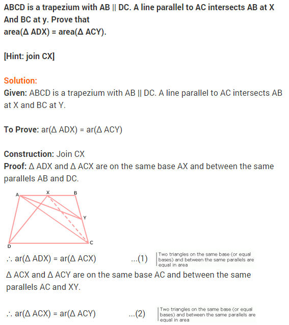 NCERT Solutions for Class 9 Maths Chapter 9 Areas of Parallelograms and Triangles Ex 9.3 A13
