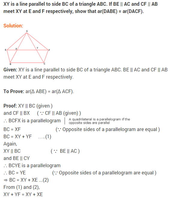 NCERT Solutions for Class 9 Maths Chapter 9 Areas of Parallelograms and Triangles Ex 9.3 A8