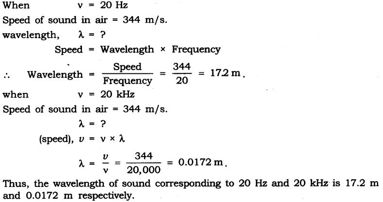 NCERT Solutions for Class 9 Science Chapter 12 Sound Extra Questions Q7
