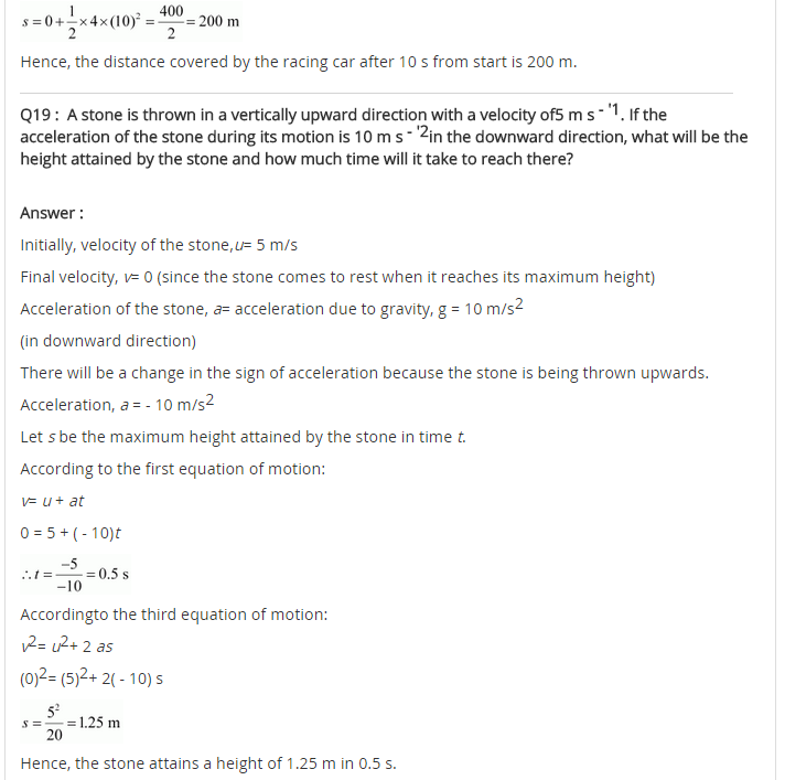NCERT Solutions for Class 9 Science Chapter 8 Motion 10