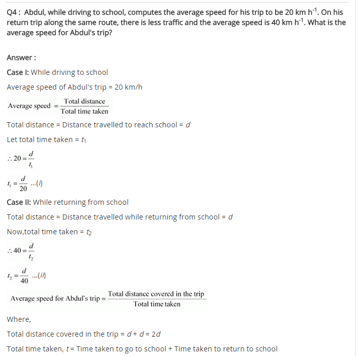 NCERT Solutions for Class 9 Science Chapter 8 Motion 13