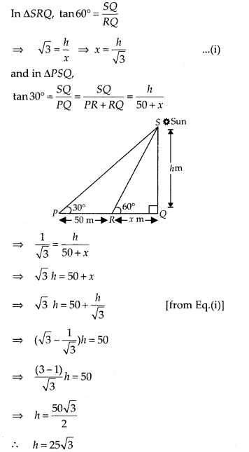 NCERT Exemplar Class 10 Maths Chapter 8 Introduction to Trigonometry and Its Applications Ex 8.4 48