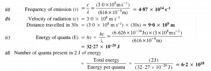 NCERT Solutions for Class 11 Chemistry Chapter 2 Structure of Atom Q47