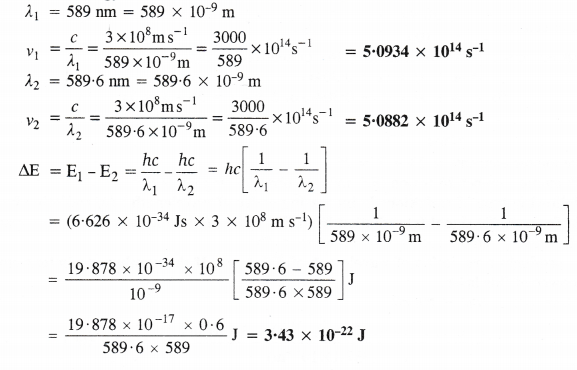 NCERT Solutions for Class 11 Chemistry Chapter 2 Structure of Atom Q50