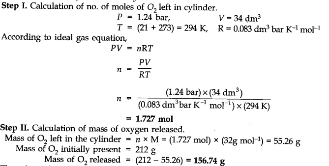 NCERT Solutions for Class 11 Chemistry Chapter 5 States of Matter SAQ Q6
