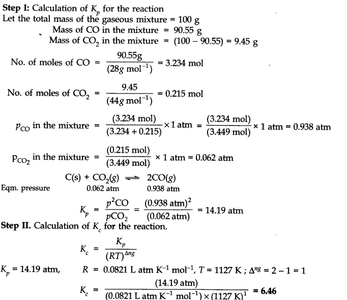 NCERT Solutions for Class 11 Chemistry Chapter 7 Equilibrium Q22.1