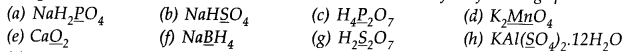 NCERT Solutions for Class 11 Chemistry Chapter 8 Redox Reactions Q1