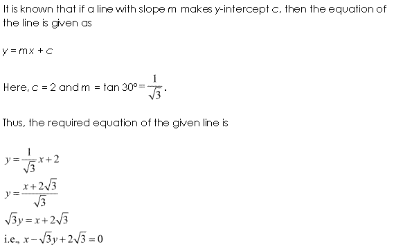 NCERT Solutions for Class 11 Maths Chapter 10 Straight Lines Ex 10.2 Q6.1