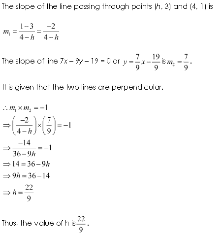 NCERT Solutions for Class 11 Maths Chapter 10 Straight Lines Ex 10.3 Q10.1