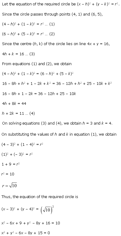NCERT Solutions for Class 11 Maths Chapter 11 Conic Sections Ex 11.1 Q10.1