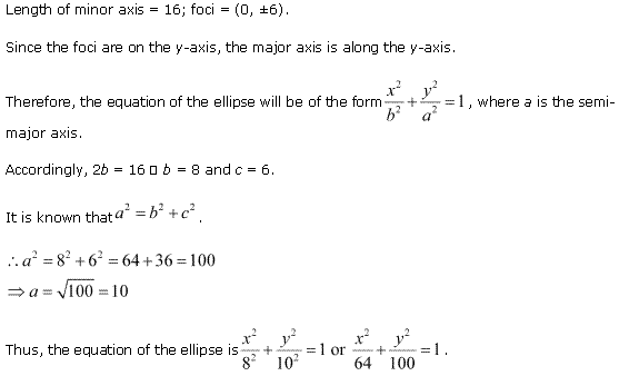 NCERT Solutions for Class 11 Maths Chapter 11 Conic Sections Ex 11.3 Q16.1
