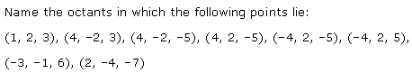 NCERT Solutions for Class 11 Maths Chapter 12 Introduction to three Dimensional Geometry Ex 12.1 Q3