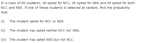 NCERT Solutions for Class 11 Maths Chapter 16 Probability Ex 16.3 Q21