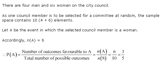 NCERT Solutions for Class 11 Maths Chapter 16 Probability Ex 16.3 Q6.1