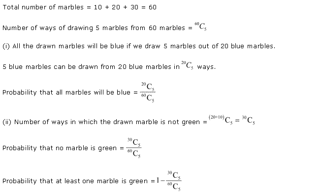 NCERT Solutions for Class 11 Maths Chapter 16 Probability Miscellaneous Ex Q1.1