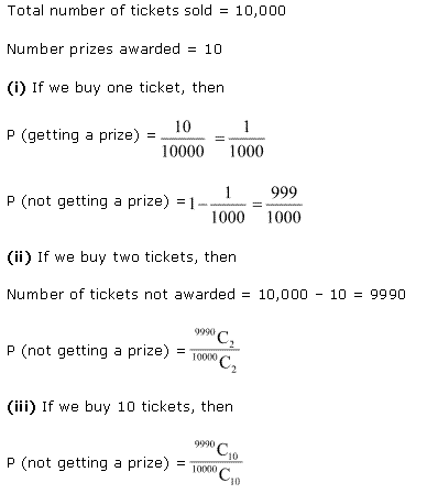 NCERT Solutions for Class 11 Maths Chapter 16 Probability Miscellaneous Ex Q4.1