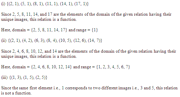 NCERT Solutions for Class 11 Maths Chapter 2 Relations and Functions Ex 2.3 Q1.1