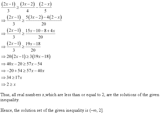 NCERT Solutions for Class 11 Maths Chapter 6 Linear Inequalities Ex 6.1 Q16.1