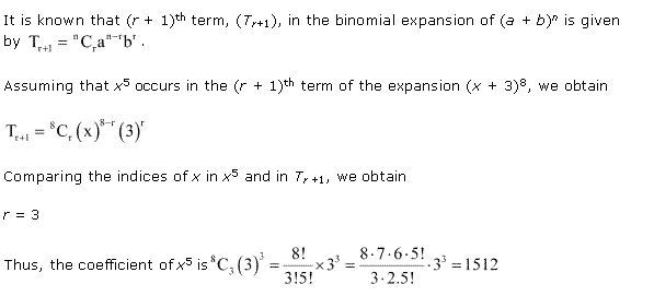 NCERT Solutions for Class 11 Maths Chapter 8 Binomial Theorem Ex 8.2 Q1.1