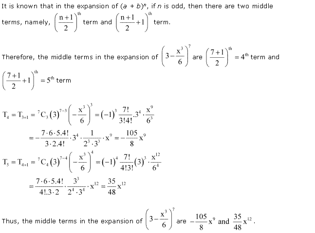 NCERT Solutions for Class 11 Maths Chapter 8 Binomial Theorem Ex 8.2 Q7.1
