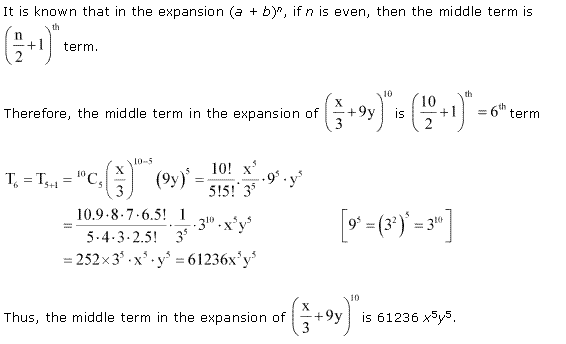 NCERT Solutions for Class 11 Maths Chapter 8 Binomial Theorem Ex 8.2 Q8.1