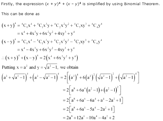 NCERT Solutions for Class 11 Maths Chapter 8 Binomial Theorem Miscellaneous Ex Q6.1