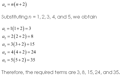 NCERT Solutions for Class 11 Maths Chapter 9 Sequences and Series Ex 9.1 Q1.1