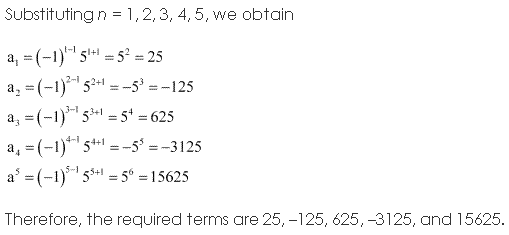 NCERT Solutions for Class 11 Maths Chapter 9 Sequences and Series Ex 9.1 Q5.1