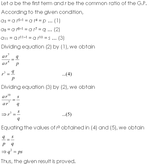NCERT Solutions for Class 11 Maths Chapter 9 Sequences and Series Ex 9.3 Q3.1
